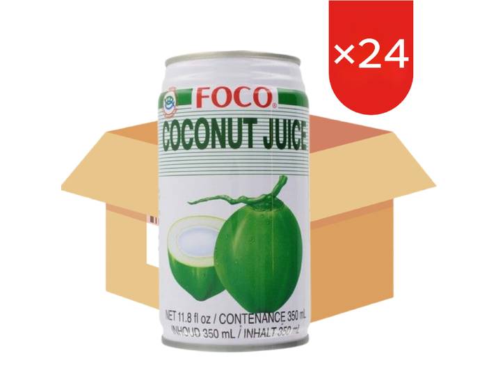 FOCO Boisson au jus de noix de coco 350 ml x 24 (carton)