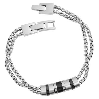 Armband ADELIA´S "Armband aus Edelstahl 21 cm", silber, Armbänder, Damen, 21cm, Edelstahl, Armband, Ein stilvolles Geschenk für besondere Momente