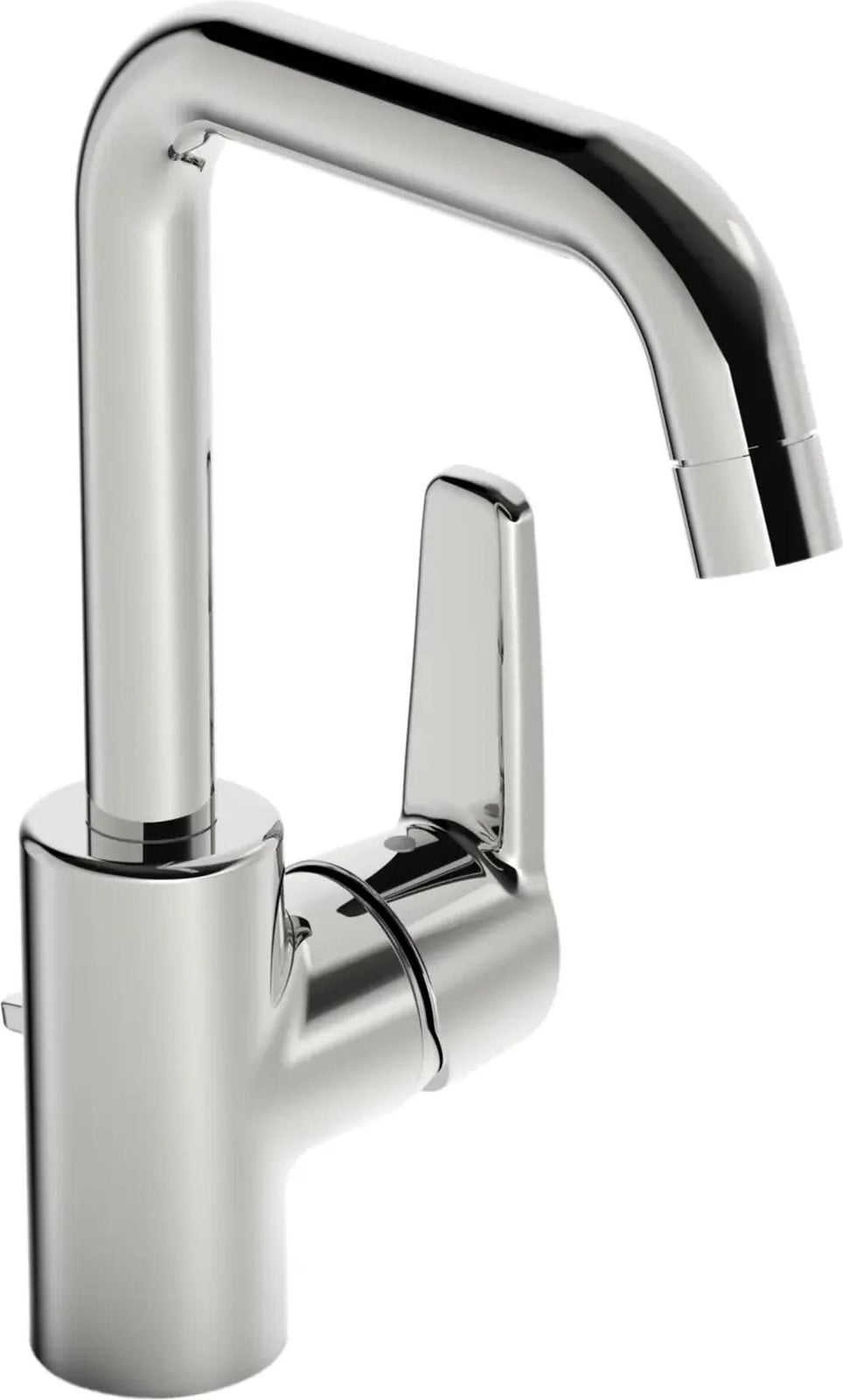 Hansa wastafelmengkraan HANSAPOLO 5155 met trekstang, chroom, met draaibare uitloop en waterbesparende functie