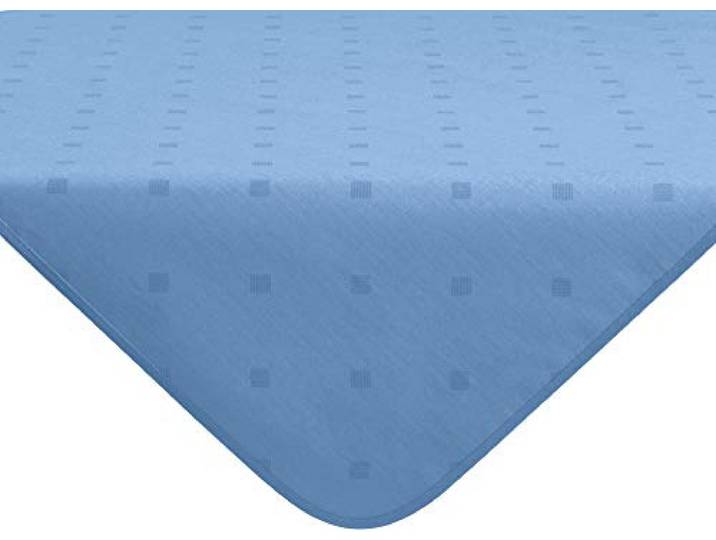 Erwin Müller abwaschbare Tischdecke, Mitteldecke Neuss im Rautendesign blau Größe 80x80 cm - acrylversiegeltes Gewebe für leichtes Wischen