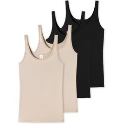 Schiesser Damen Spaghettitop Modal Essentials 4er Pack