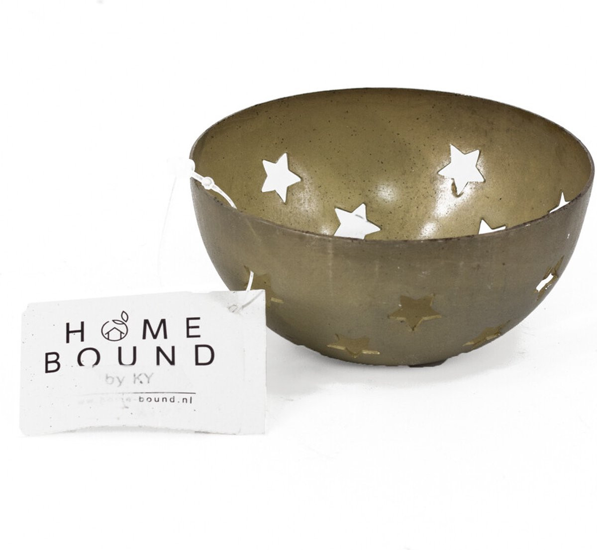 Homebound by Kolony Waxinehouder Sterren Goud voor Tealights