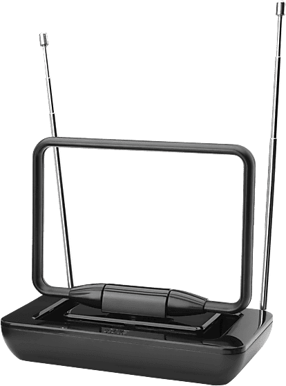 Antena TV - One For All SV9125, Para interior, DVB-T/ DVB-T2, Compatible con HD, 75 Ω, Negro