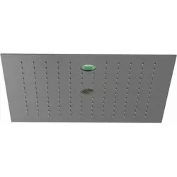 Kludi ASANA Kopfbrause 44x44,CleanJet 69440N2-00 44x44 cm, CleanJet SummerRain/Ambience Light Brushed Gunmetal