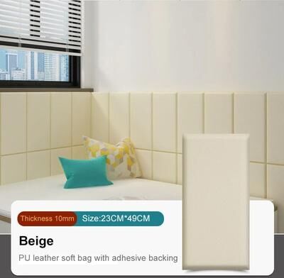 Uplift Picks Soft Peel And Stick Wall Panels For Headboard Playroom Protection Decor beige