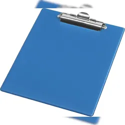 Klemmbrett A5 Metallhalter Clip PVC blau
