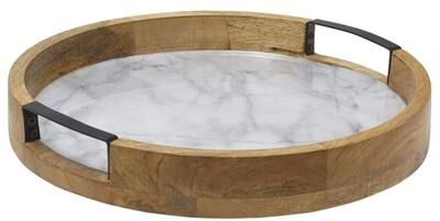 Gourmet Basics by Mikasa Mikasa Gourmet Basics Gray Marble Lazy Susan