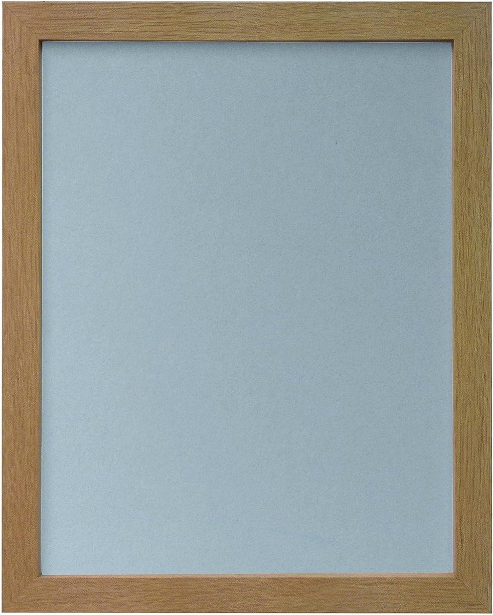 Eikenhouten fotolijst met blauwe backing voor A3-formaat