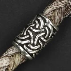 Drachensilber Bartperle 925 Silber Celtic Bartschmuck - Silber