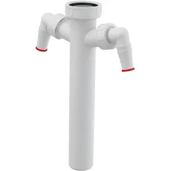 Alcadrain Verstellrohr mit einer Überwurfmutter 6/4" und zwei Geräteanschlüssen DN40
