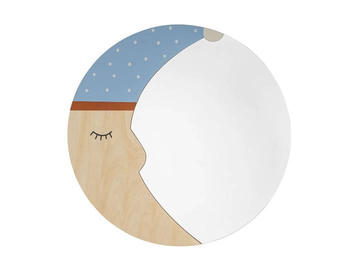 Bloomingville Miroir Moony Ø40 cm Nature moon