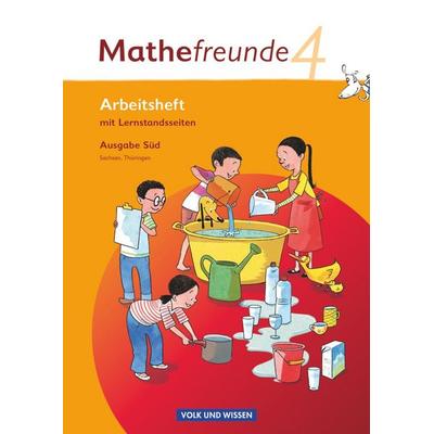 Mathefreunde 4. Schuljahr - Süd - Sachsen, Thüringen - Arbeitsheft, Taschenbuch von Edmund Wallis,Birgit Schlabitz,Ursula Kluge,Jana Elsner,Kathrin