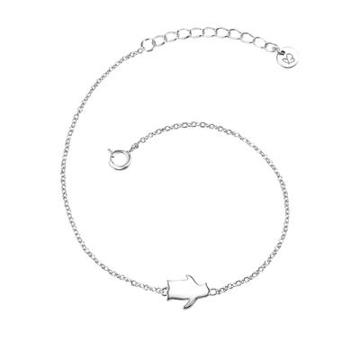 Gliederarmband GLANZSTÜCKE MÜNCHEN "A1315", silber, Armbänder, Damen, Silber 925 (Sterlingsilber), Gliederarmband, aus Sterling Silber