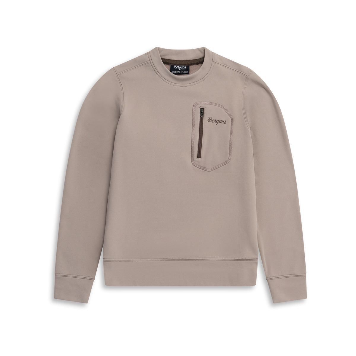 Bergans Midtli Midlayer Sweatshirt Junior rock taupe (22471) 164 259919-4003-22471-164