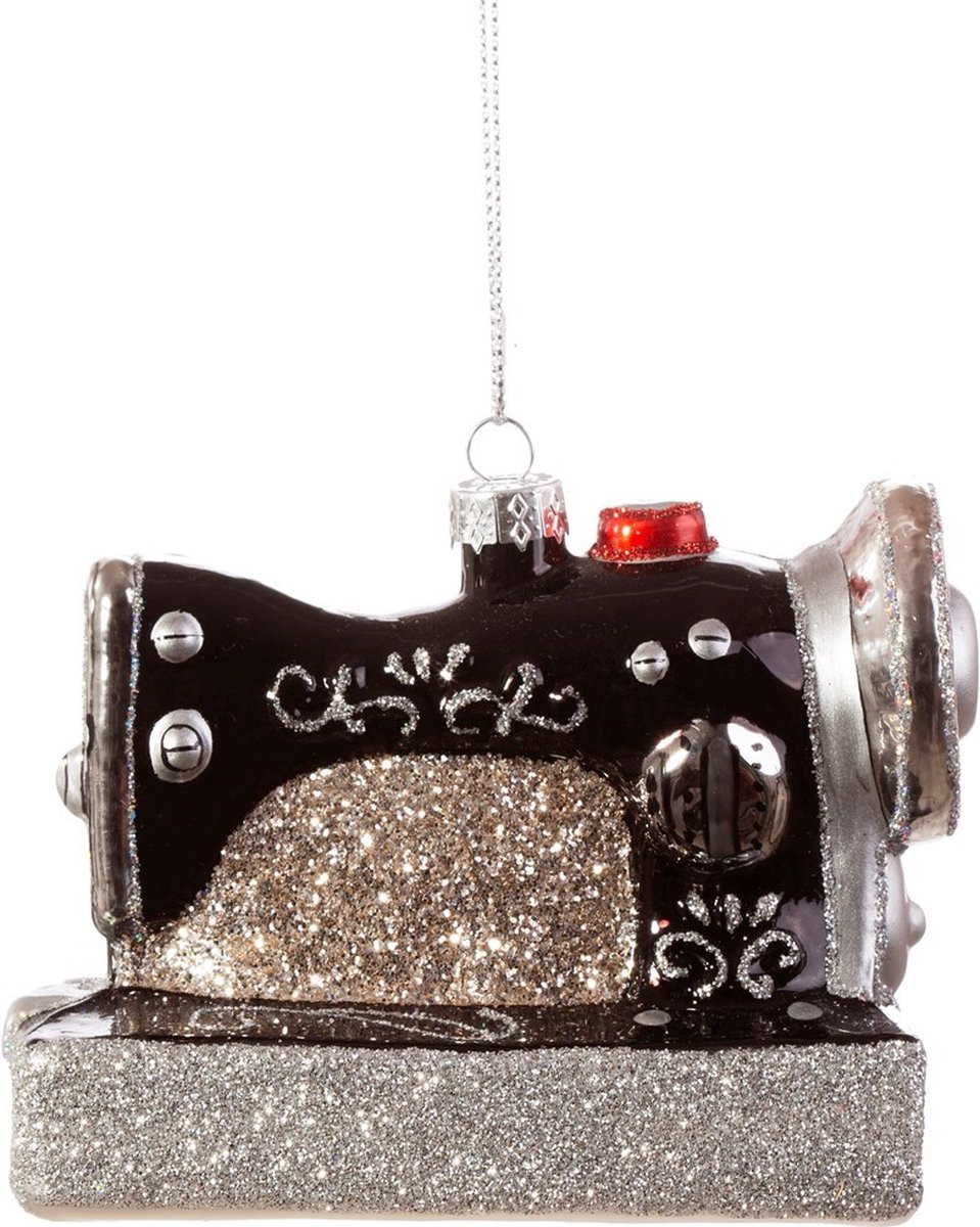 Sass & Belle Retro naaimachine kerstbal