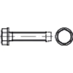 Gewindefurchende Schraube DIN 7500-D Stahl galvanisch verzinkt M6 x 8mm