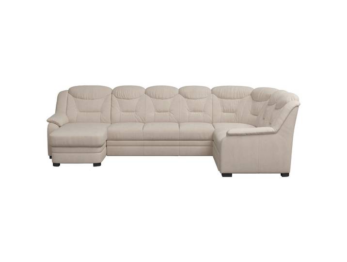 Mid.you Wohnlandschaft, Beige, Kunststoff, U-Form, 330x211 cm, Made in EU, Bettkasten erhältlich, seitenverkehrt Bettfunktion erhältlich, Wohnzimmer, Sofas & Couches, Wohnlandschaften, Wohnlandschaft U-Form