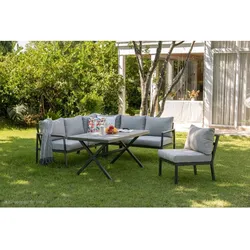 Gardissimo Alu Garten 3-in-1 Ecklounge "San Luca",anthrazit,