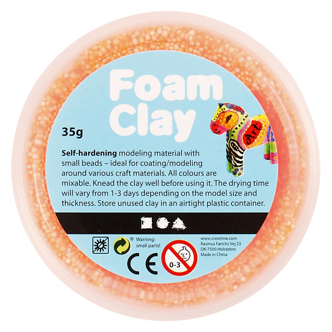 Foam Clay Neon Oranje, 35gr. (5707167200162)