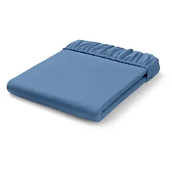 Tchibo - Biber-Spannbettlaken - hellblau