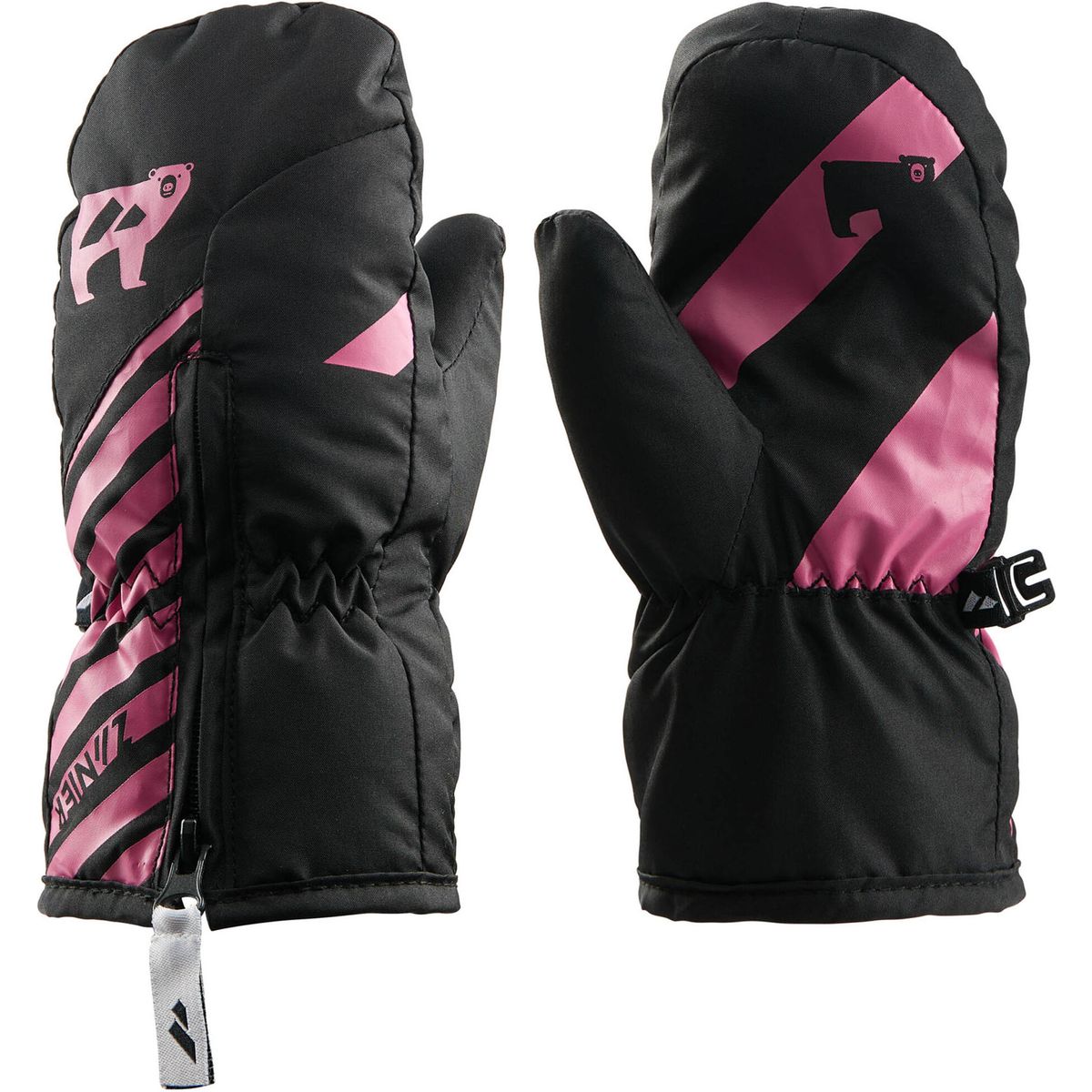 Zanier Sweety Mitten schwarz - fuchsia (2067) 1 12218-2067-1