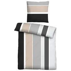Castell® Bettwäsche Längsbalken Baumwoll Renforcé Einzelbett, 2tlg.