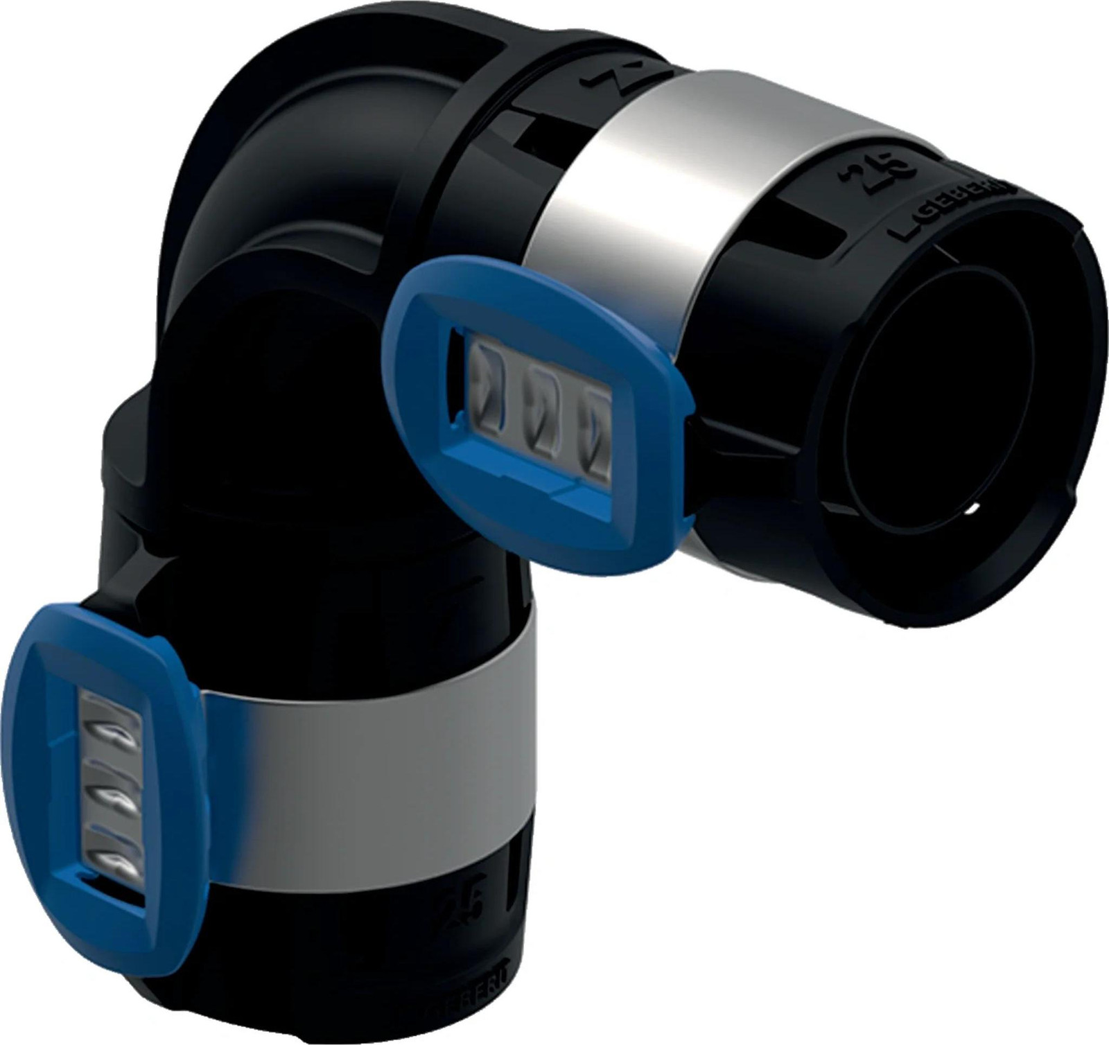 Geberit GE FlowFit bocht, 90 graden, Ø 32 mm, PPSU