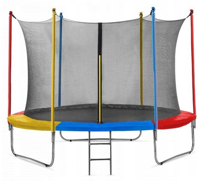 Gartentrampolin 305 cm - Sprungtuch für Outdoor-Spielzeug mit robustem Stahlrahmen und Sicherheitsnetz