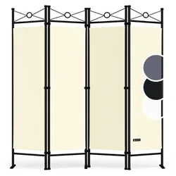 CASARIA® Paravent Raumteiler Sichtschutz Verstellbar 180x163cm Creme