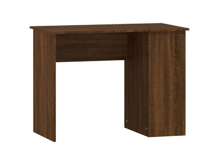 154642& Bureau-Travail-d'Étude chêne marron 100x55x75 cm - Bois - Panneaux de particules