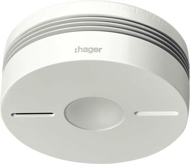 Hager Détecteur de fumée radio Komfort Q, blanc TG550A (TG550A)