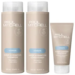 750ml Paul Mitchell Hydrate Super-Charged Set (Shampoo 300ml + Conditioner 300ml + Treatment 150ml)