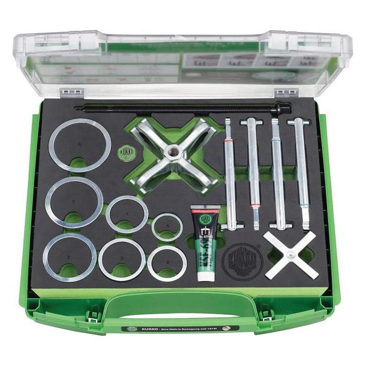 Kukko Kugellagerabziehersatz K-70 21 teilig Spannbereich 17-100 mm (K-70-B)