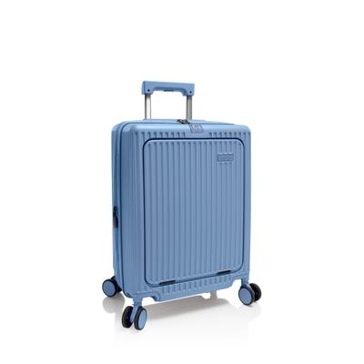 Handgepäck-Trolley HEYS "Heys Latch", Gr. B/H/T: 53cm x 38,3cm x 22,4cm, ocean blau, Aluminium, Polycarbonat, Polyester, Strukturmuster, leichte Abriebeffekte, matt, unifarben, Basic, Koffer, Reisekoffer, Trolley, handgepäcktauglich mit...