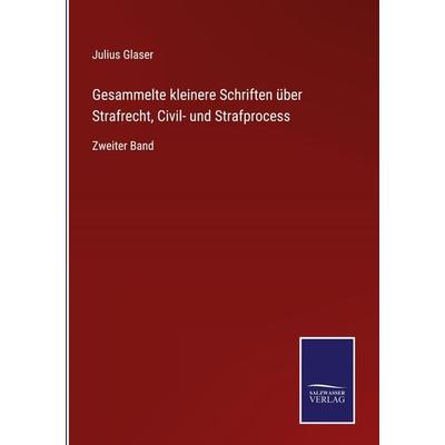 Gesammelte kleinere Schriften über Strafrecht, Civil- und Strafprocess, Gebundene Ausgabe von Julius Glaser, Outlook, 978-3-375-06163-0