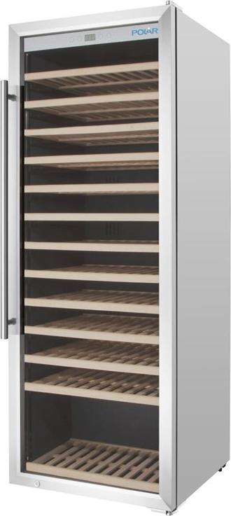 Polar G-Serie Ein-Zonen-Weinkühlschrank Edelstahl 137 Flaschen