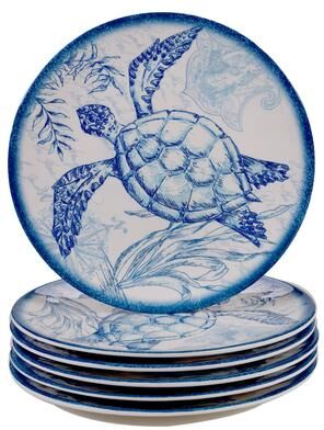 Certified International Oceanic 9-inch Melamine Salad/Dessert Plates (Set of 6)