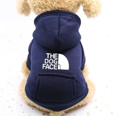 Uplift Treasures Warm Cowboy Pocket Pet Sweater Outfit navy xsold