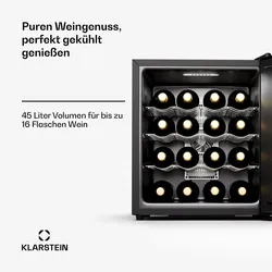 Silent Vino 16 Uno   Weinkühlschrank   1 Zone / 16 Flaschen