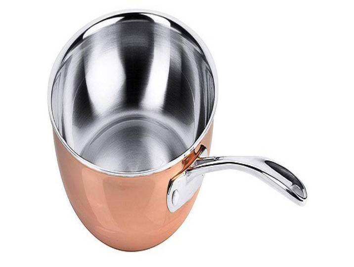 Contacto Kochtopf Contacto Edelstahl Pfanne, tief, aus Kupfer 28 cm aus Mehrschichtmater