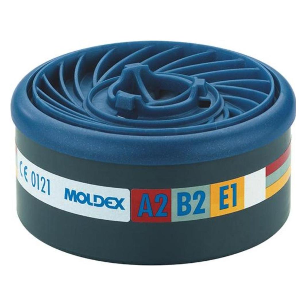Moldex Gasfilter A2B2E1, für Serie 7000 + 9000, EasyLock, organische Gase, anor (A2BEK1P) (950001)
