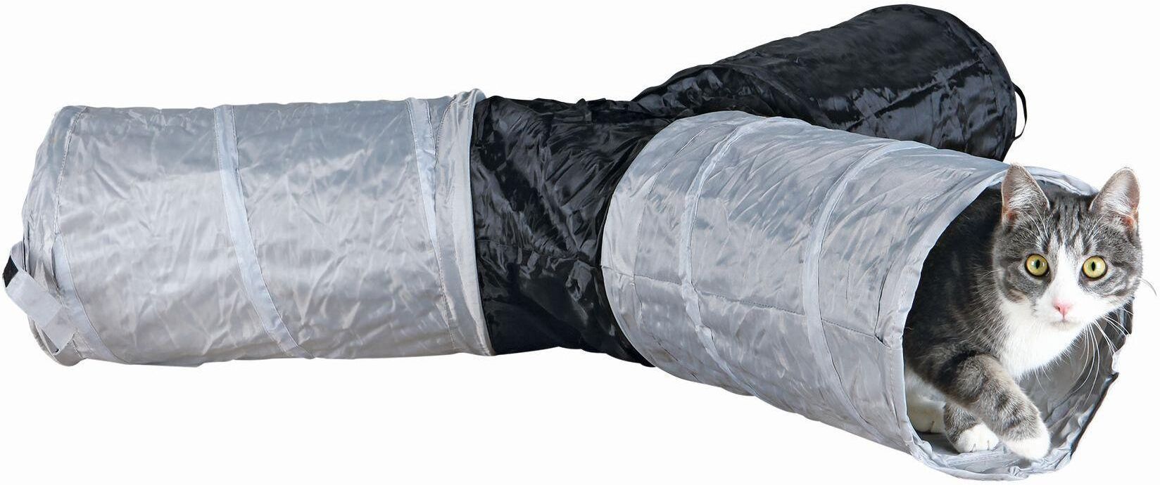 Tiertunnel TRIXIE "Spieltunnel, Nylon, 3 Tunnel", braun, Ø, Nylon, Tiertunnel, Tiertunnel braun Ø