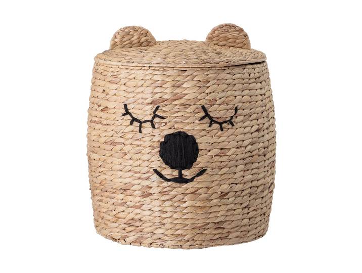 Bloomingville Panier de rangement Dolma avec couvercle Ø42x50 cm Nature