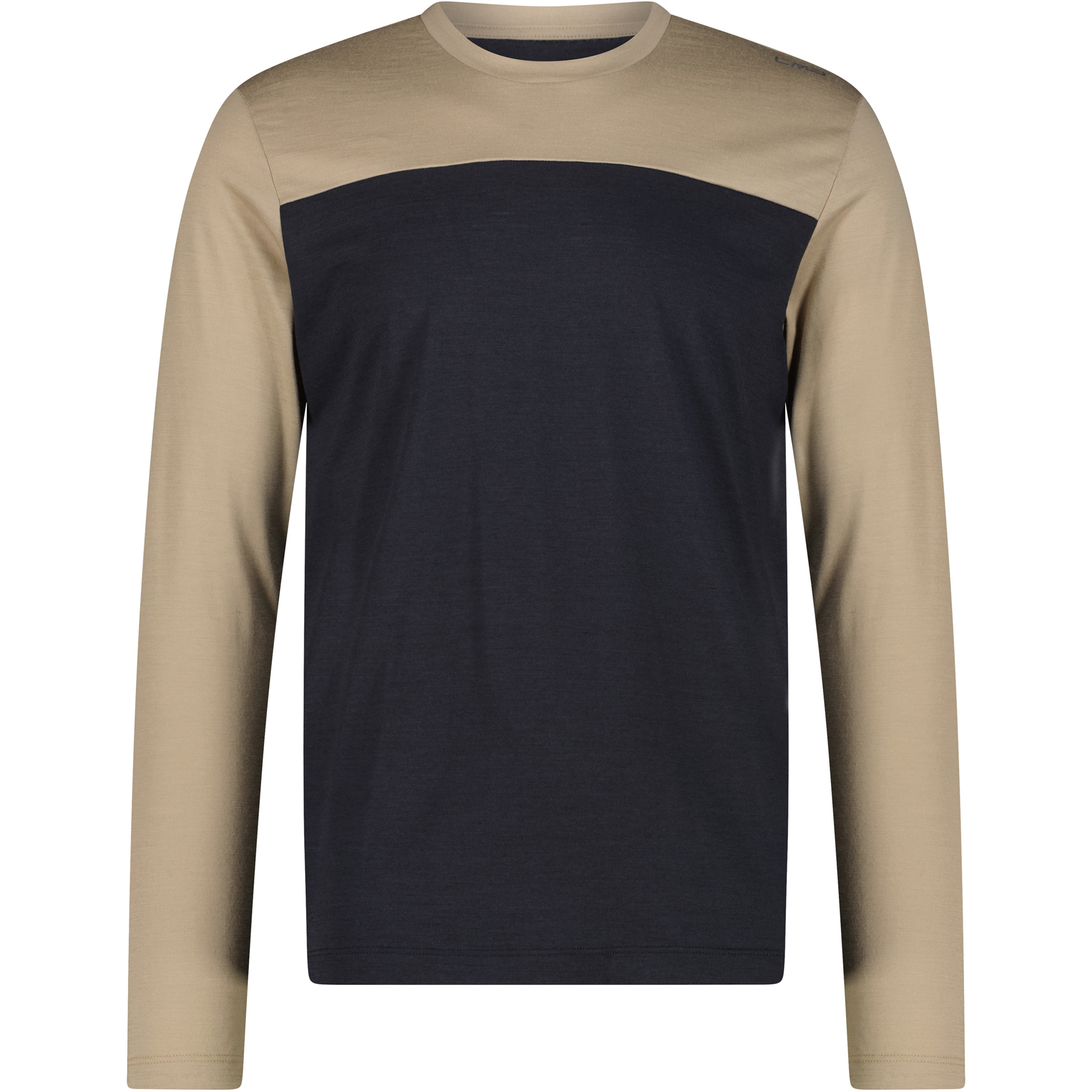 CMP Herren Longsleeves grau Größe S Lifestyle Hautfreundlich Merinowolle
