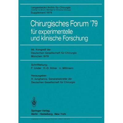 Chirurgisches Forum ’79, Taschenbuch von , Springer Berlin, 978-3-540-09337-4