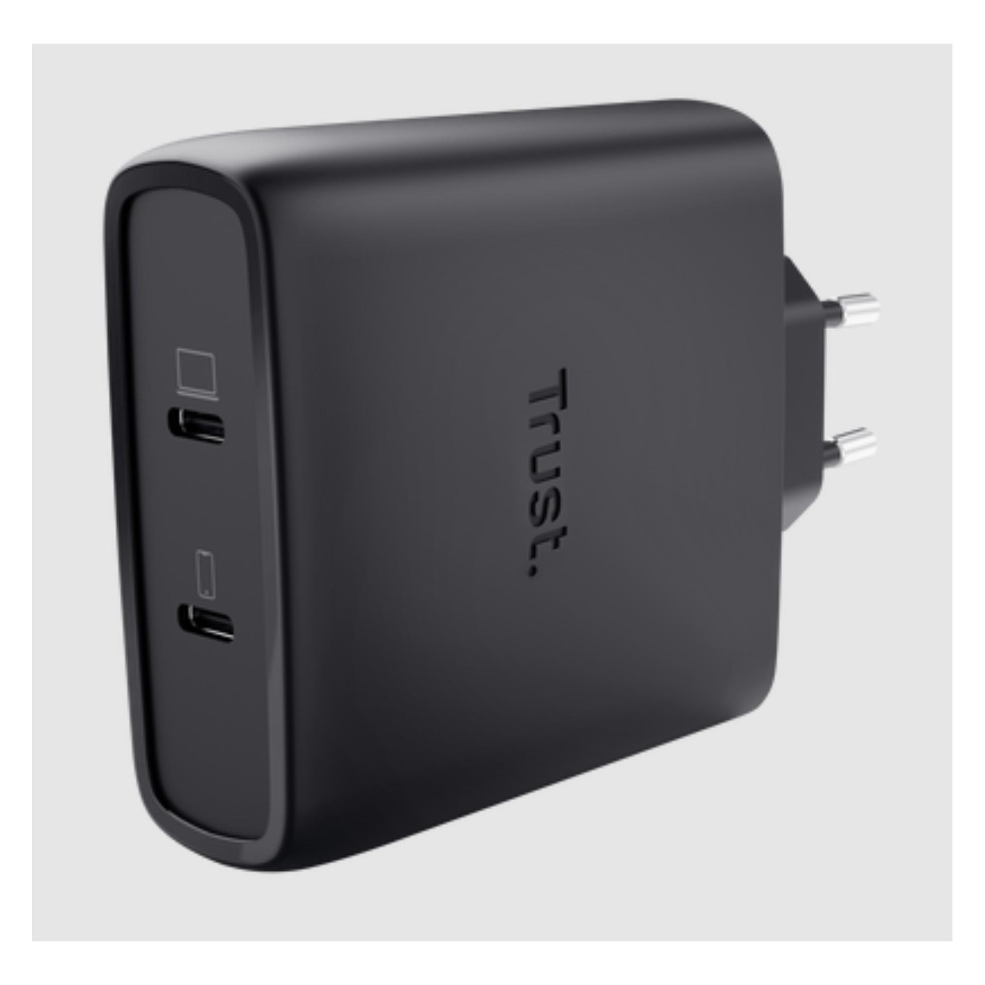 Trust MAXO 100W 2P USB-C GAN CHARGER (100 W, 2 Ports) (25527)