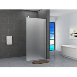 Fa-Bausysteme Walk-In Glas Dusche Vollsatiniert 60 cm
