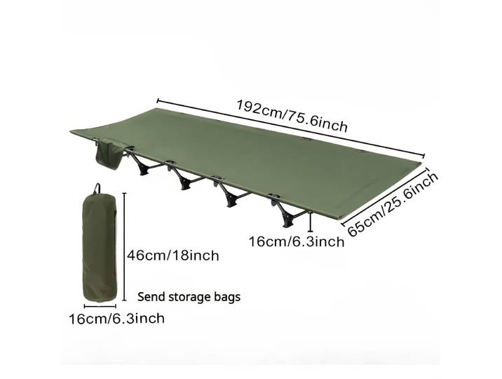 Lit de camping portable pliable, lit de tente ultraléger compact pour le camping, les voyages, la randonnée, le couchage