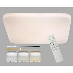Bioledex VEGO LED Deckenleuchte 40W Sternenhimmel 33cm eckig 2900-6000K CCT Dimmbar Fernbedienung