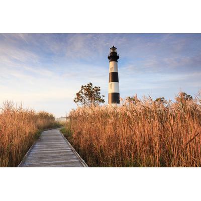 Fototapete PAPERMOON "Bodie Island Lighthouse", bunt, B:5m L:2,8m, Vlies, Tapeten